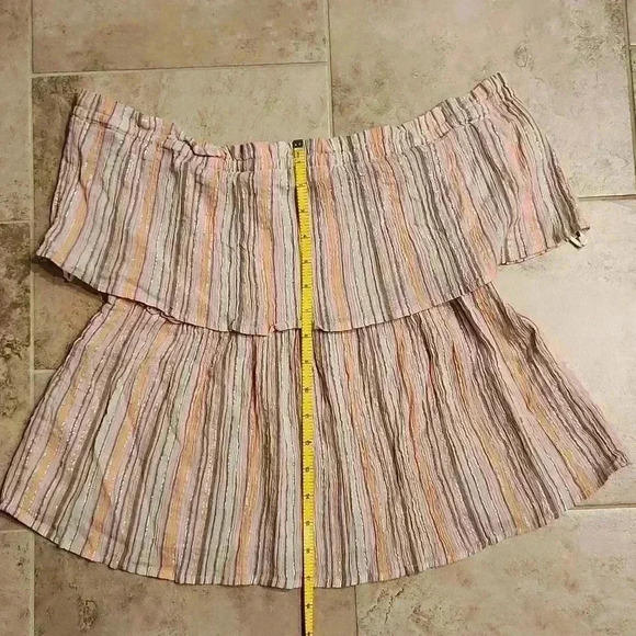 Lucky Brand Striped Off Shoulder Top - Picture 5 of 9